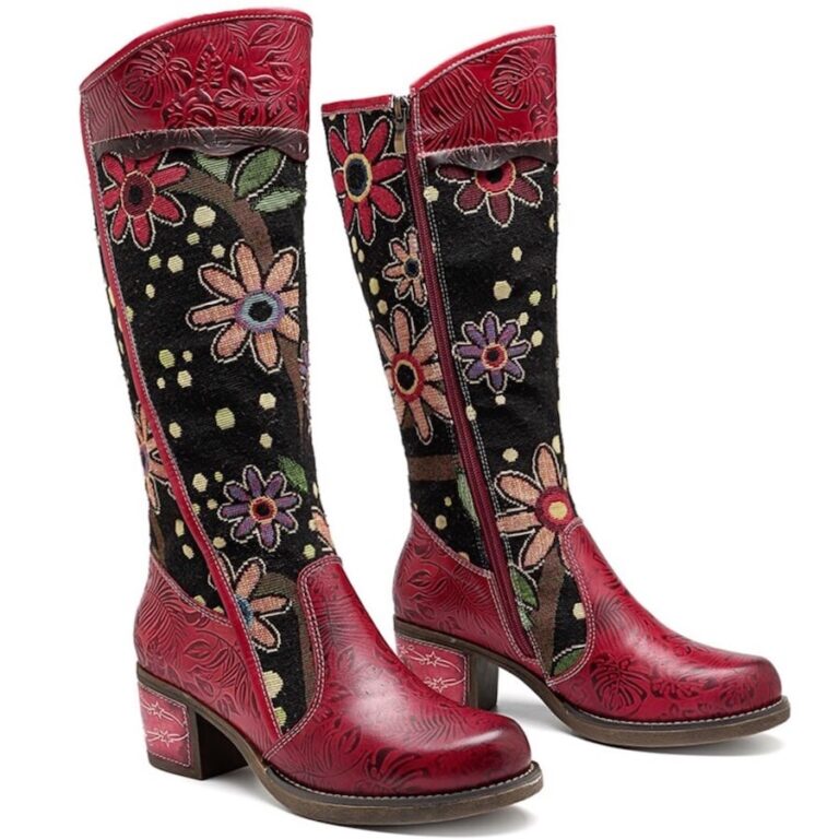 Damen Leicht Gefütterte Cowboystiefel Stiefel Stickereien Schuhe 839106 New Look