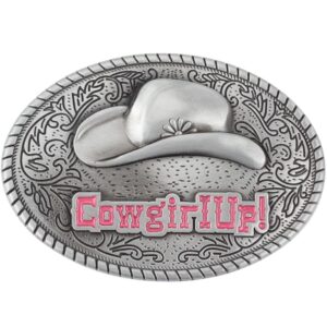 Western Gürtelschnalle Cowgirl Up