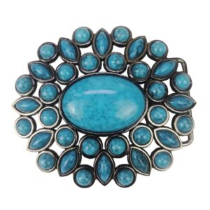 Western Gürtelschnalle Damen Türkis