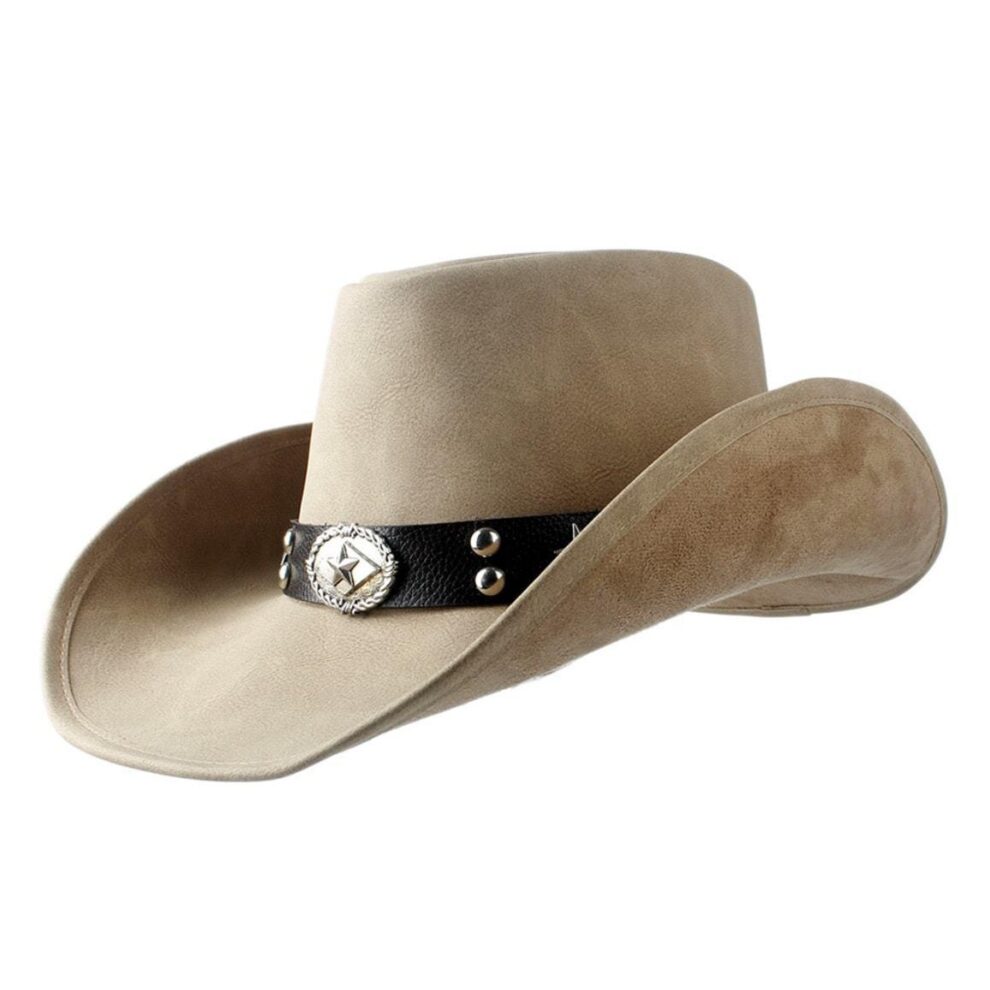 Toocool Herren Cowboyhut – Klassischer Weißer Hut 'Bianco', One Size, Für Western-Look & Mottopartys