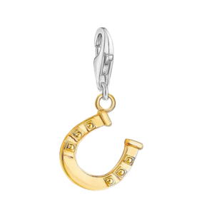 925 sterlingsilber hufeisen charm anhänger für western halskette - karabinerverschluss