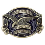 Adler- und gesetzlosenzitat gürtelschnalle - bronze