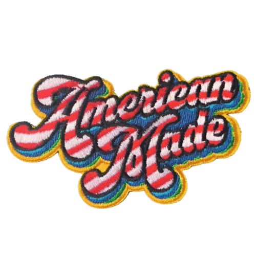 Amerikanisch hergestellter western cowboy bestickter aufnäher