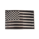 Amerikanische flagge cowboy-gürtelschnalle in poliertem metall Amerikanische flagge cowboy-gürtelschnalle in poliertem metall