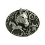 Antike pferdekopf western gürtelschnalle für herren - silber Antike pferdekopf western gürtelschnalle für herren - silber
