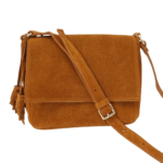 Braune western leder schultertasche mit quaste Braune western leder schultertasche mit quaste
