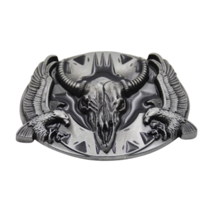 Bullen schädel und adler cowboygürtelschnalle