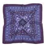 Cowboy bandana retro blumig quadratisch schal - lila
