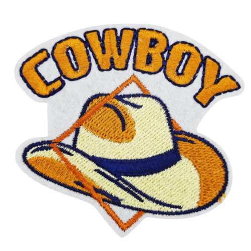 Cowboyhut western bestickter aufnäher