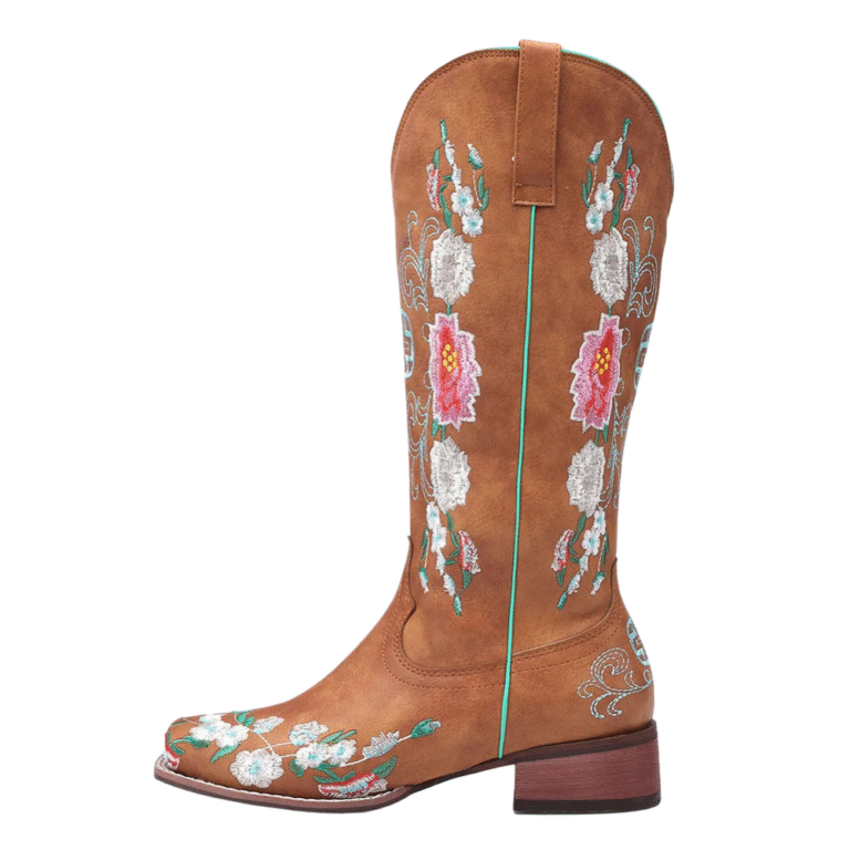 Damen Cowboystiefel - Western-Stil mit spitzer Zehenpartie