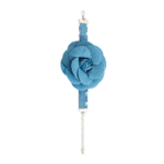 Damen western denim blumenarmband mit verstellbarer kette