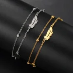 Damen-western-feder-charme-armband-aus-edelstahl-2