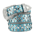 Damen western glitzer gürtel mit strasssteinen besetzt