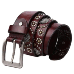 Damen western gürtel aus rindleder mit nieten