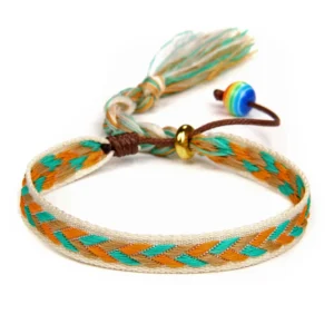 Damen western handgefertigtes geflochtenes armband mit quaste - typ 1
