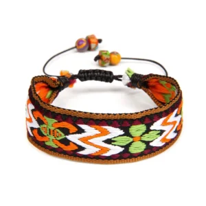 Damen western handgefertigtes geflochtenes armband mit quaste - typ 10