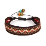Damen western handgefertigtes geflochtenes armband mit quaste - typ 11