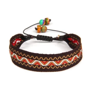 Damen western handgefertigtes geflochtenes armband mit quaste - typ 11