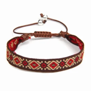 Damen western handgefertigtes geflochtenes armband mit quaste - typ 13