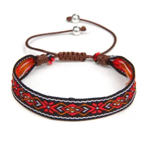 Damen western handgefertigtes geflochtenes armband mit quaste - typ 14