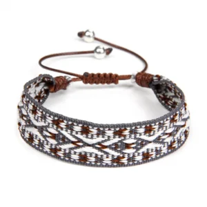 Damen western handgefertigtes geflochtenes armband mit quaste - typ 15