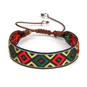 Damen western handgefertigtes geflochtenes armband mit quaste - typ 17