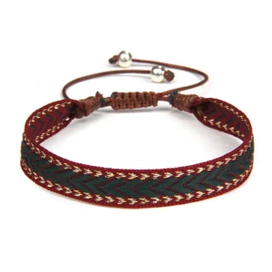 Damen western handgefertigtes geflochtenes armband mit quaste - typ 18
