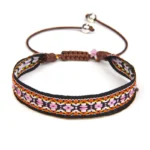 Damen western handgefertigtes geflochtenes armband mit quaste - typ 19