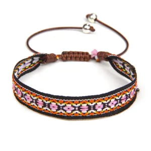 Damen western handgefertigtes geflochtenes armband mit quaste - typ 19