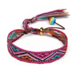 Damen western handgefertigtes geflochtenes armband mit quaste - typ 2