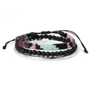 Damen western handgefertigtes geflochtenes armband mit quaste - typ 24