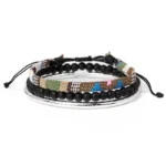 Damen western handgefertigtes geflochtenes armband mit quaste - typ 25