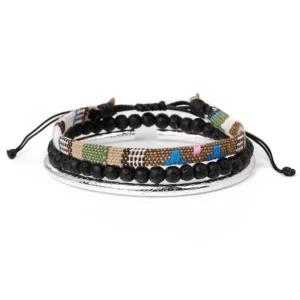 Damen western handgefertigtes geflochtenes armband mit quaste - typ 25