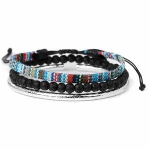 Damen western handgefertigtes geflochtenes armband mit quaste - typ 27