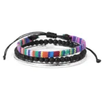 Damen western handgefertigtes geflochtenes armband mit quaste - typ 28