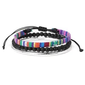 Damen western handgefertigtes geflochtenes armband mit quaste - typ 28