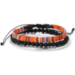 Damen western handgefertigtes geflochtenes armband mit quaste - typ 29