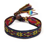 Damen western handgefertigtes geflochtenes armband mit quaste - typ 3