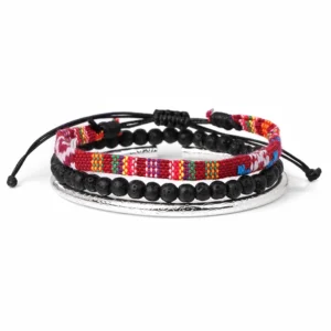Damen western handgefertigtes geflochtenes armband mit quaste - typ 32