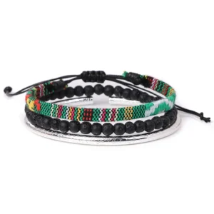 Damen western handgefertigtes geflochtenes armband mit quaste - typ 34