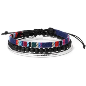 Damen western handgefertigtes geflochtenes armband mit quaste - typ 35