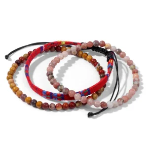 Damen western handgefertigtes geflochtenes armband mit quaste - typ 39