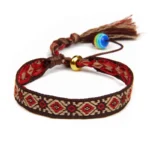 Damen western handgefertigtes geflochtenes armband mit quaste - typ 4