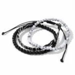 Damen western handgefertigtes geflochtenes armband mit quaste - typ 41