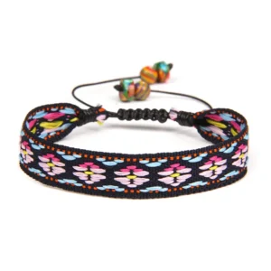 Damen western handgefertigtes geflochtenes armband mit quaste - typ 6