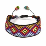 Damen western handgefertigtes geflochtenes armband mit quaste - typ 8