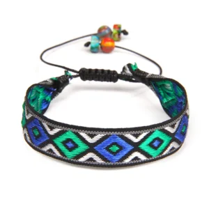 Damen western handgefertigtes geflochtenes armband mit quaste - typ 9
