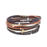 Damen western mehrlagiges lederarmband mit magnetischem verschluss Damen western mehrlagiges lederarmband mit magnetischem verschluss