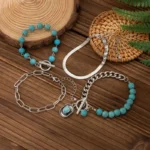 Damen-western-tuerkis-charm-armband-set-1