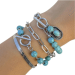 Damen western türkis charm armband set Damen western türkis charm armband set